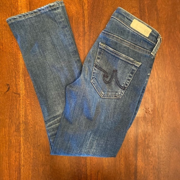 Ag The Jodi high rise slim flare crop size 24 distressed - Picture 1 of 13